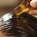 Using castor oil on dry hair